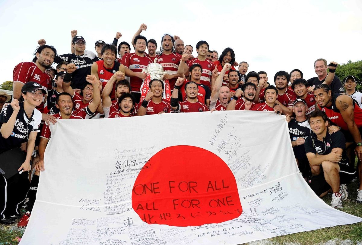 アジア５カ国４連覇を遂げた2011年日本代表。新生ジャパンでＶ５へ（写真提供：アジアラグビー協会）
